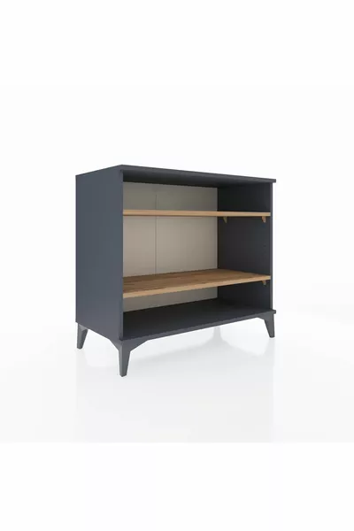 Comò Hyperion 2 Ripiani Antracite-Pino