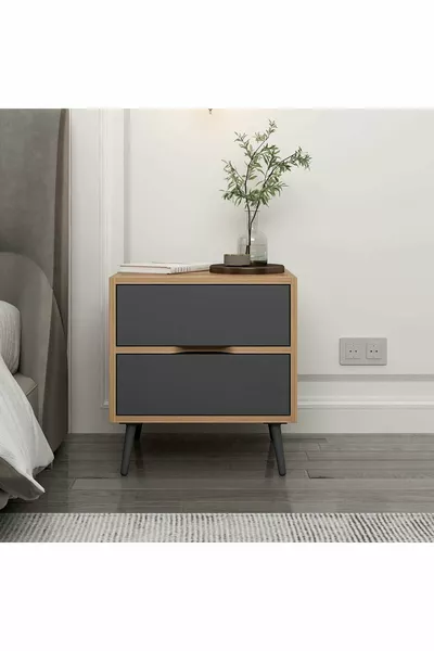 إلينا أباكلي كومودين بدرجين - دهبي/أسود فحمي