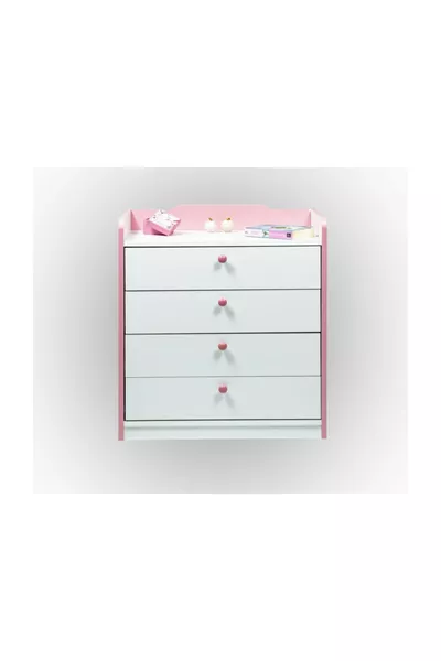 Venice Crown Dresser White-Pink