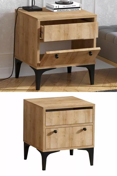 خزانة أورابيلا جانبية من خشب البلوط بألوان السفير