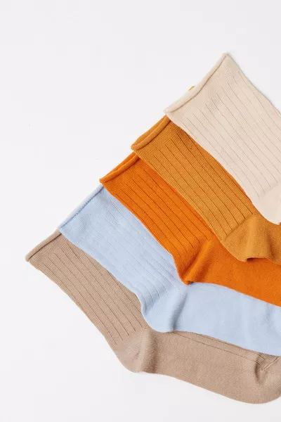 عبوة 5 جوارب نسائية قصيرة مختلطة