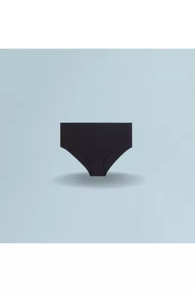 5 Stuks Zwarte Dames Onderbroeken Hoge Taille Katoen Hipster Met Elastaan