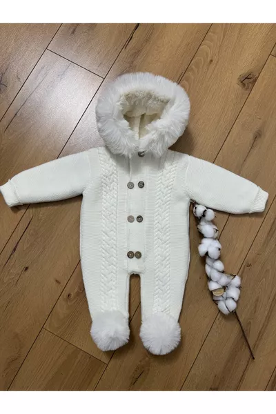 بدلة طفل مبطنة بالفرو