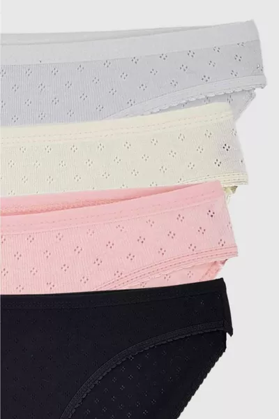 Tutku Women 6-Pack Lace-Edged Bikini Panties