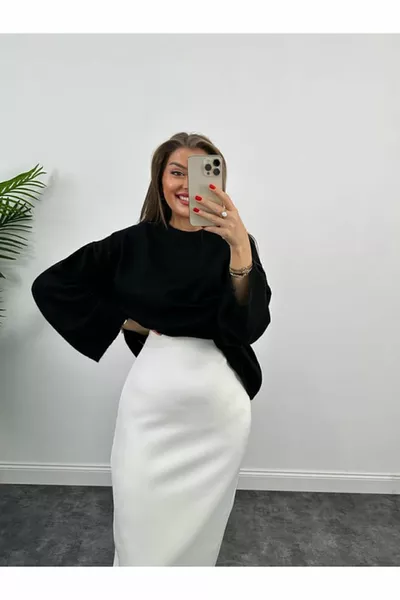 Sonderanfertigung: dickes Scuba-Gewebe mit elastischer Taille Lycra-Bleistiftrock