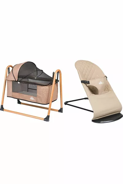 Super Duo New Generation Baby Carrier main series and Linen Luxury Rocking Cradle