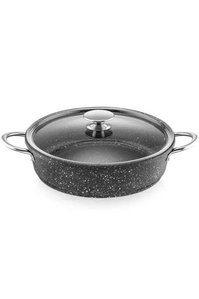  cm gietijzeren granieten anti-aanbak rijstkoker, ovenbestendig, klein, middelgroot en groot