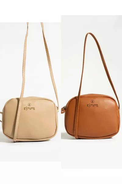 حقيبة حضرية رياضية يومية صغيرة بحمالة كتف مزدوجة، حزمة من قطعتين