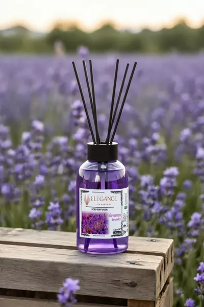 Diffuseur de lavande avec bâtons en bambou pour chambre ( ml)