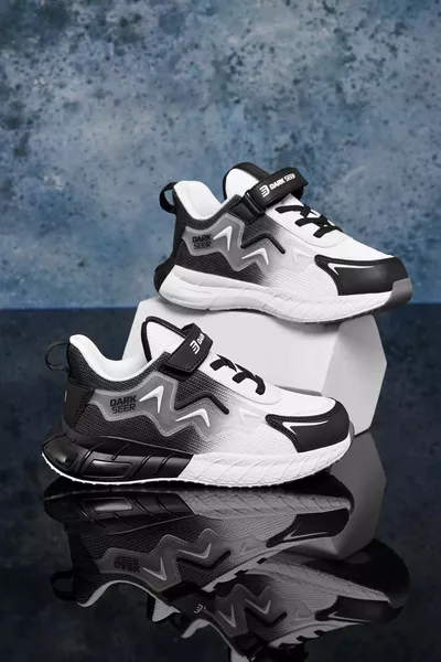 حذاء رياضي للأطفال DS Mirana أبيض وأسود