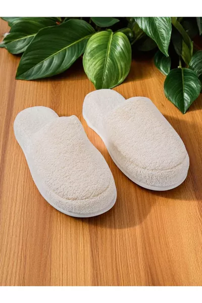 CottonVerse Баня и домашни чехли – % памучна кърпа, нехлъзгащо се дебело ходило, висока абсорбция на вода