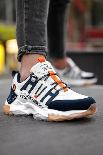 DS Albers бели оранжеви мъжки маратонки