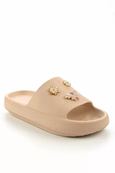 صندل موادايفراتو للجنسين مزين بحجر فراشة للشاطئ والمسبح