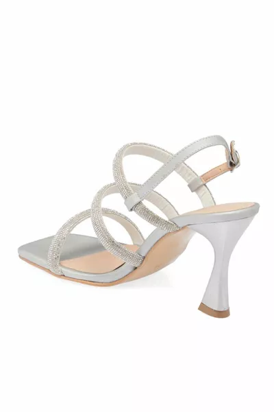 Lame Tekstil Kadın Abiye Ayakkabı - X