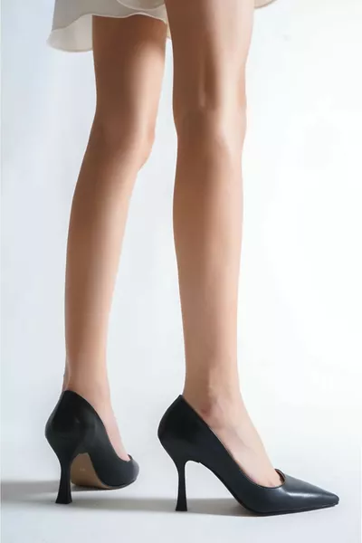 Beliz أسود سكين متوسط الكعب (8 سم) الكعب الكلاسيكي