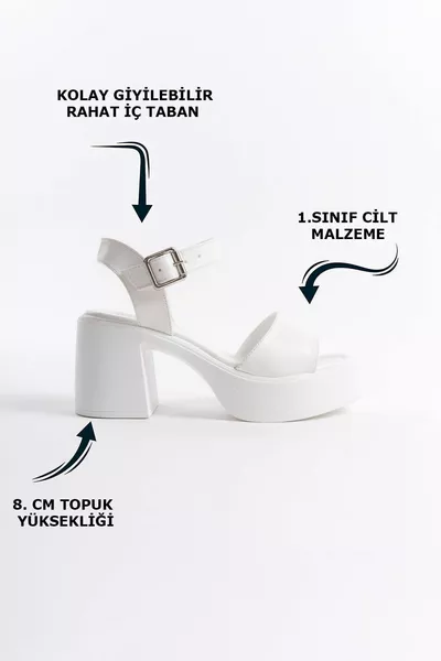 Белая высокая боковая пряжка однополосная открытая передняя кожа летние женские босоножки на мягкой подошве туфли