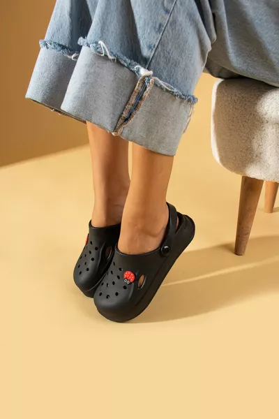 Donne Nero Eva Mare Spiaggia Cuoco Medico Infermiera Ospedale Insegnante Confort Sandali Casual Pantofole