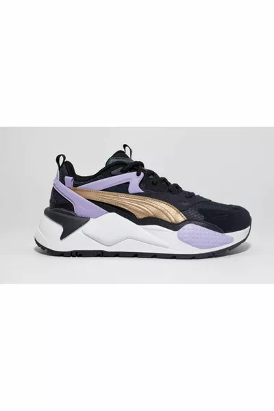 Rs-x Effect Metallic Jr Noir Baskets Unisexe 