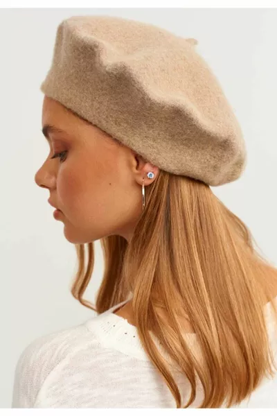 Френски художник Австралийска вълнена филцова шапка бежова