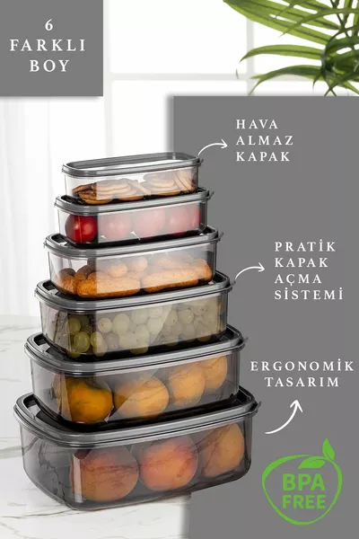 Ensemble de  contenants de rangement rectangulaires pour bonbons - Série Platinum