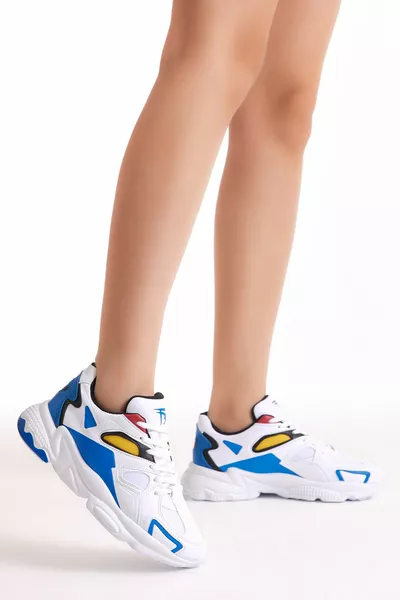 Унисекс бели саксофонни маратонки 