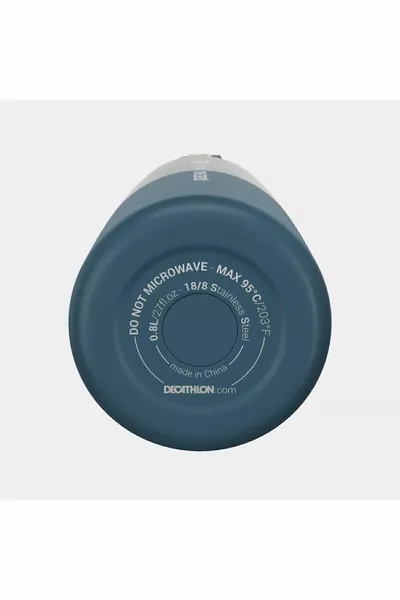 Quechua Stainless Steel Thermos 0.8 L Blue - 