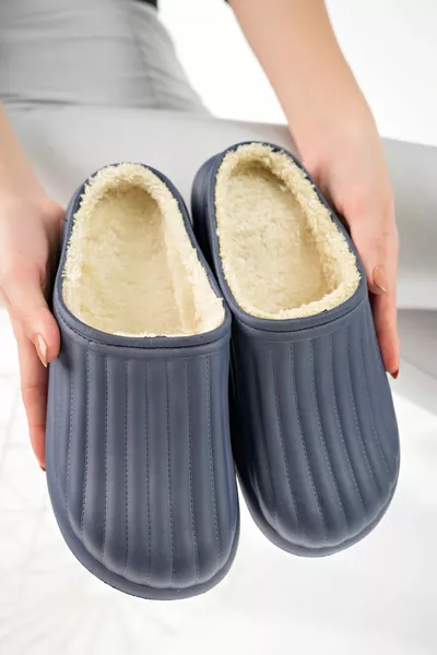 داخلي داخل الصوفي للجنسين منزل النعال الشباشب الشتاء للماء