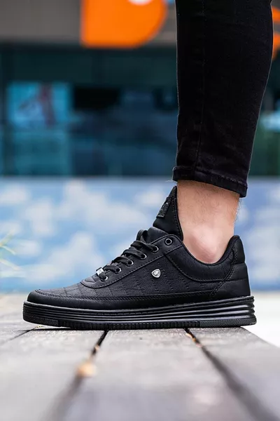 Noir - Unisexe  couleurs Chaussures décontractées avec  coutures