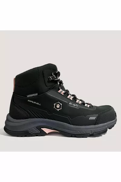 4W Eco Women's Hi 4PR Waterproof Outdoor Boots - Black - 