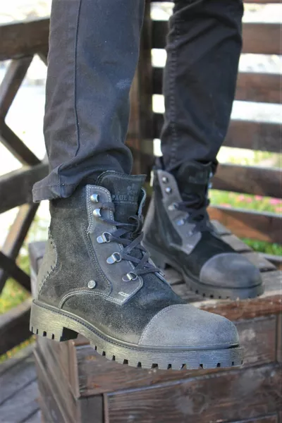 Echt lederen suède laarzen voor heren