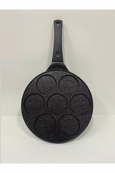 Emoji Smiley Pfannkuchenpfanne und Teigportionierer