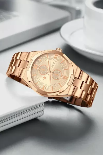 Мужские часы, кошелек, ремень, подарочный набор 