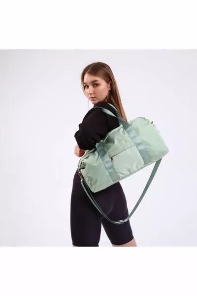 Icone женская парашютная ткань унисекс спортивная спортивная спортивная сумка с передними карманами цвета морской волны