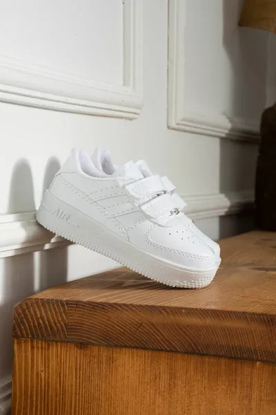 أولاد - بنات - أطفال طفل للجنسين اير فيلكرو أحذية مدرسية حذاء رياضي ()