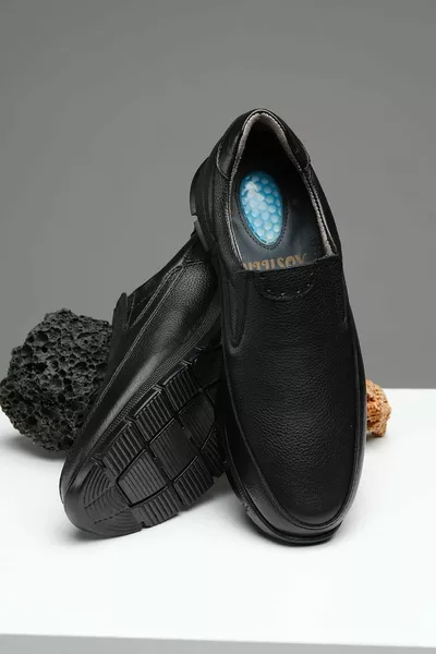 ريكس الدانتيل العظام كعب مدلك جلد طبيعي الشتاء أحذية رجالية