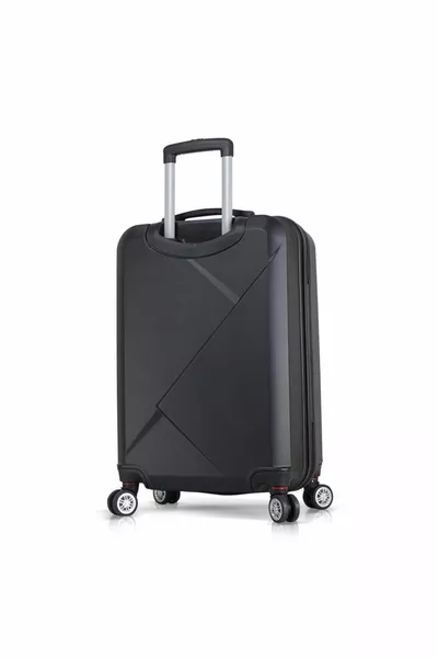 Черен унисекс среден куфар 