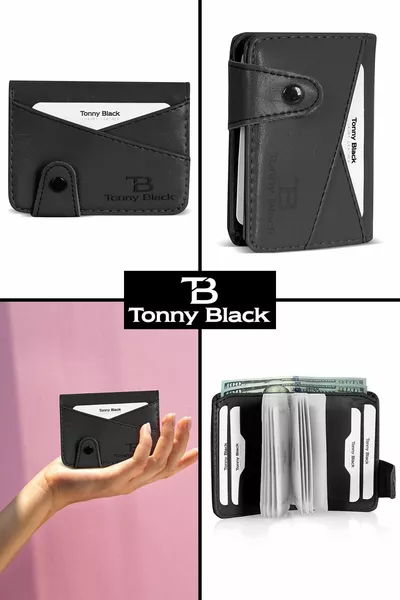 Оригинален унисекс държач за карти Хартиено отделение за пари Закопчалка с много очи Мека кожа Мини стилен държач за карти Портфейл