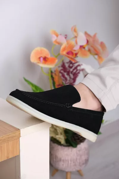 أحذية جلدية طبيعية متسكعة فائقة الجودة للرجال