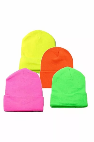 Ensemble de bonnets fluo Unisexe