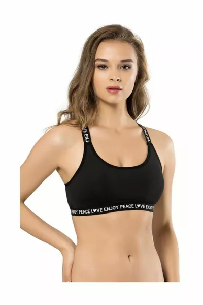 Dos-gorge Dos Décolleté Croix Brassière Femme Noir Nouvelle Saison