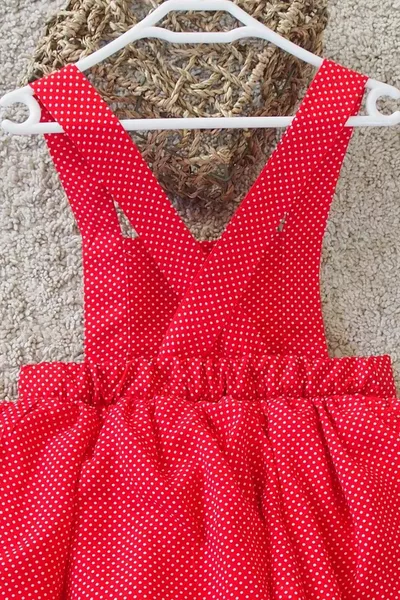 Rouge à pois filles Tutu robe Bandana ensemble  ans robe d’anniversaire