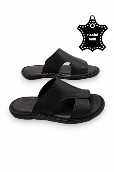 Pantofole Ortopediche Uomo con Sistema di Ammortizzazione Completamente In Vera Pelle e Tallone