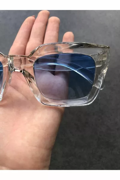 Women's Sunglasses with Clear Blue Lenses