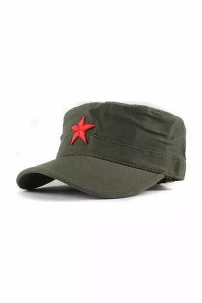 Fidel Castro Che Guevara Hat Green Color with Star
