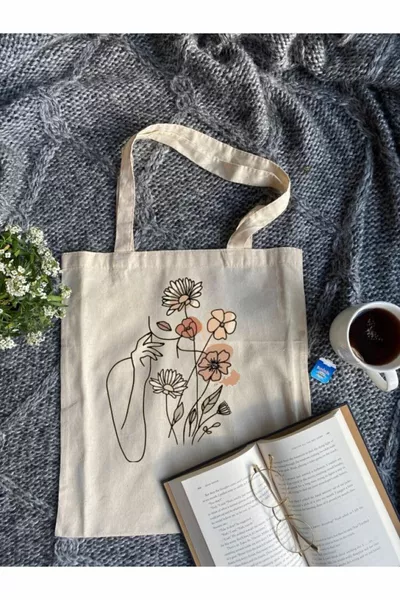 Fiore Donne Stampato Raw Tote Bag