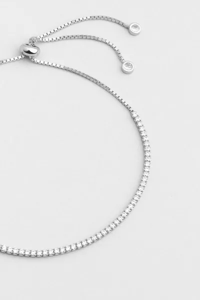 Waterway Bracciale regolabile in argento placcato oro bianco  carati