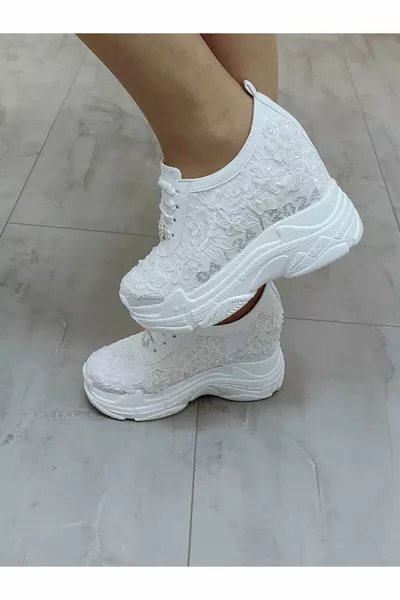 Свадебные туфли Свадебное платье Туфли со скрытым каблуком изнутри Экстремальные повседневные каблуки Спорт