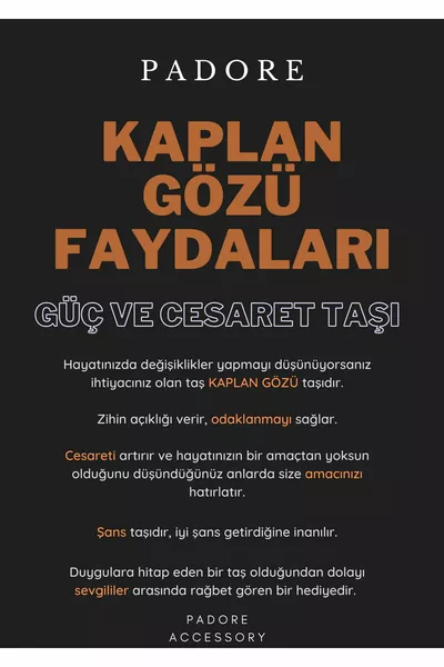 Unisex - Sehr stilvolles Natursteinarmband mit Tigerauge, Lava und Hämatit Stein Detail | Handgemacht