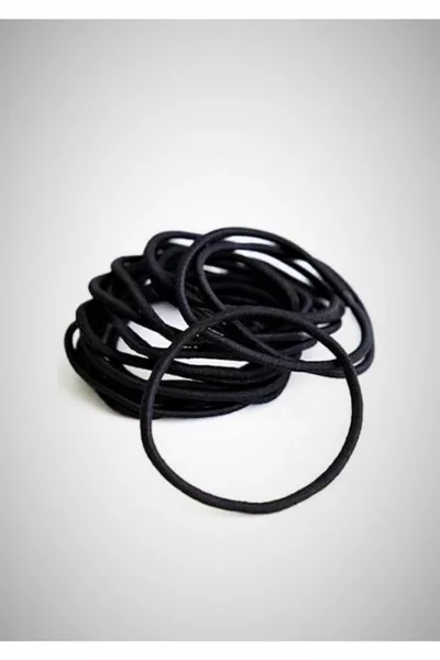 ' pcs Black Thin Rubber Buckle Set