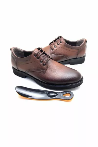 الجلود العظام الشتاء اللون البني أحذية رجالية